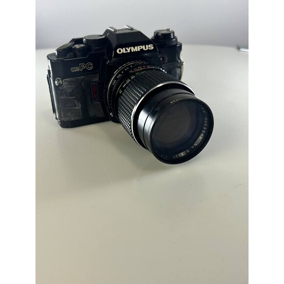 Olympus OMPC Camera Body 35mm SLR Film Camera for sale  AS IS UNTESTED Olympus OM-PC 35mm SLR Camera with Nikkor 135mm f/2.8 AI Lens